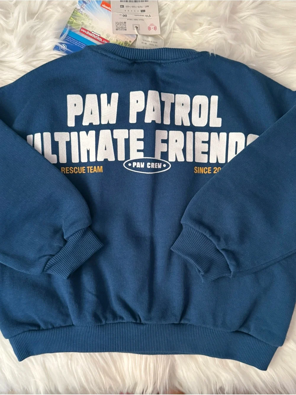 ZARA Paw Patrol Kids Blue Sweatshirt & Jogger Set, Size 1 1/2 years